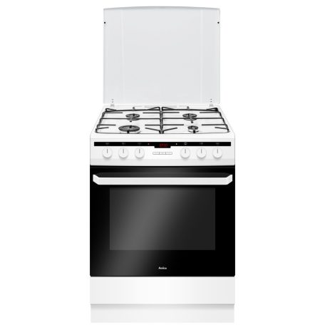 Amica 618GE3.33HZPTaNQ/W/  ( 55700) fehér 60 cm széles digitális órás kombinált tűzhely