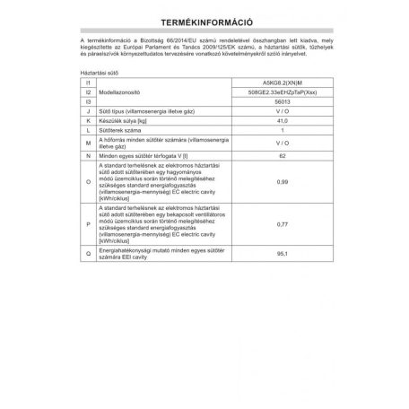 Amica A5Kg8.2(Xn)M ( 56013) Tűzhely