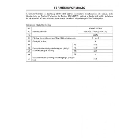 Amica A5Kg8.2(Xn)M ( 56013) Tűzhely