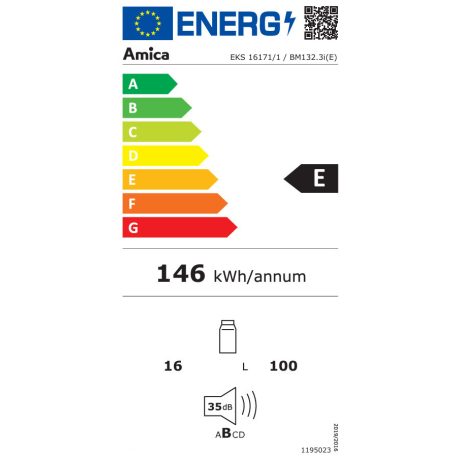 Amica BM132.3i(E) beépíthető hűtő